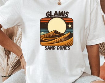 T-shirt Glamis Sand Dunes : t-shirt rétro à motif désert