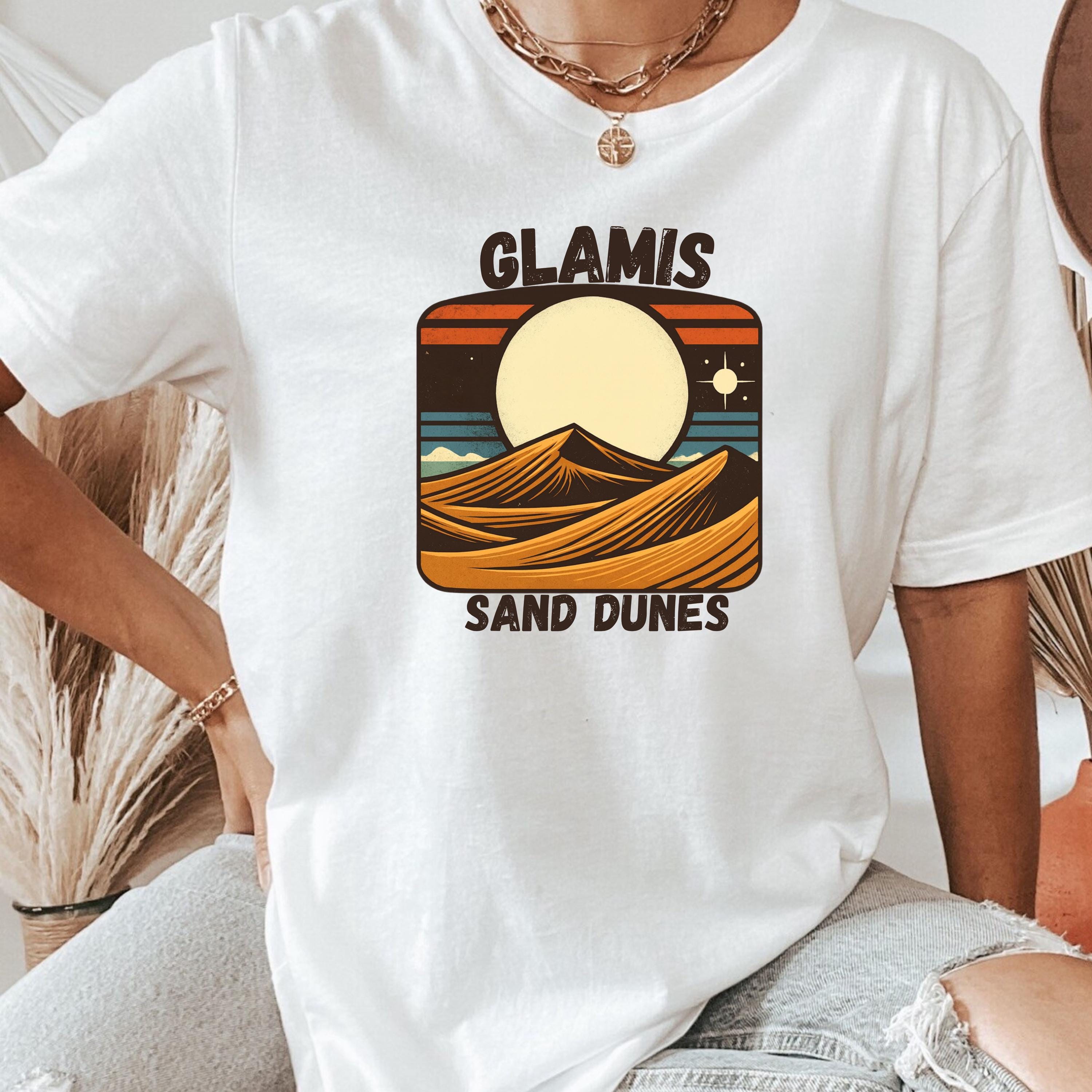 Glamis Sand Dunes T-shirt: Retro Desert Graphic Tee - Etsy