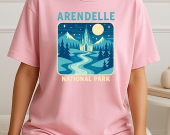 Camiseta del Parque Nacional Arendelle: Camisa de viaje vintage inspirada en Frozen