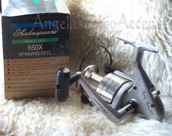 Vintage Shakespeare Reel Sigma Supra RT 860 X, Long Cast Spinning Fishing Reel, Very Good Working Condition Original Box, Fisherman Gift