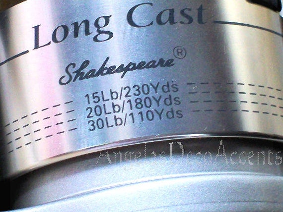 Moulinet Pêche Shakespeare Sigma Supra RT 825 – Long Lancer, 2 Roulements, Vintage