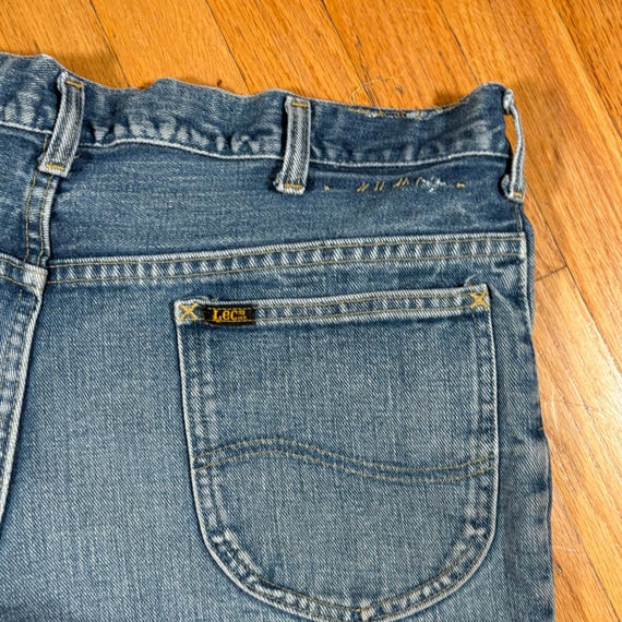 Vintage 70s LEE Riders Bootcut Flared Denim 34x29 - image 6
