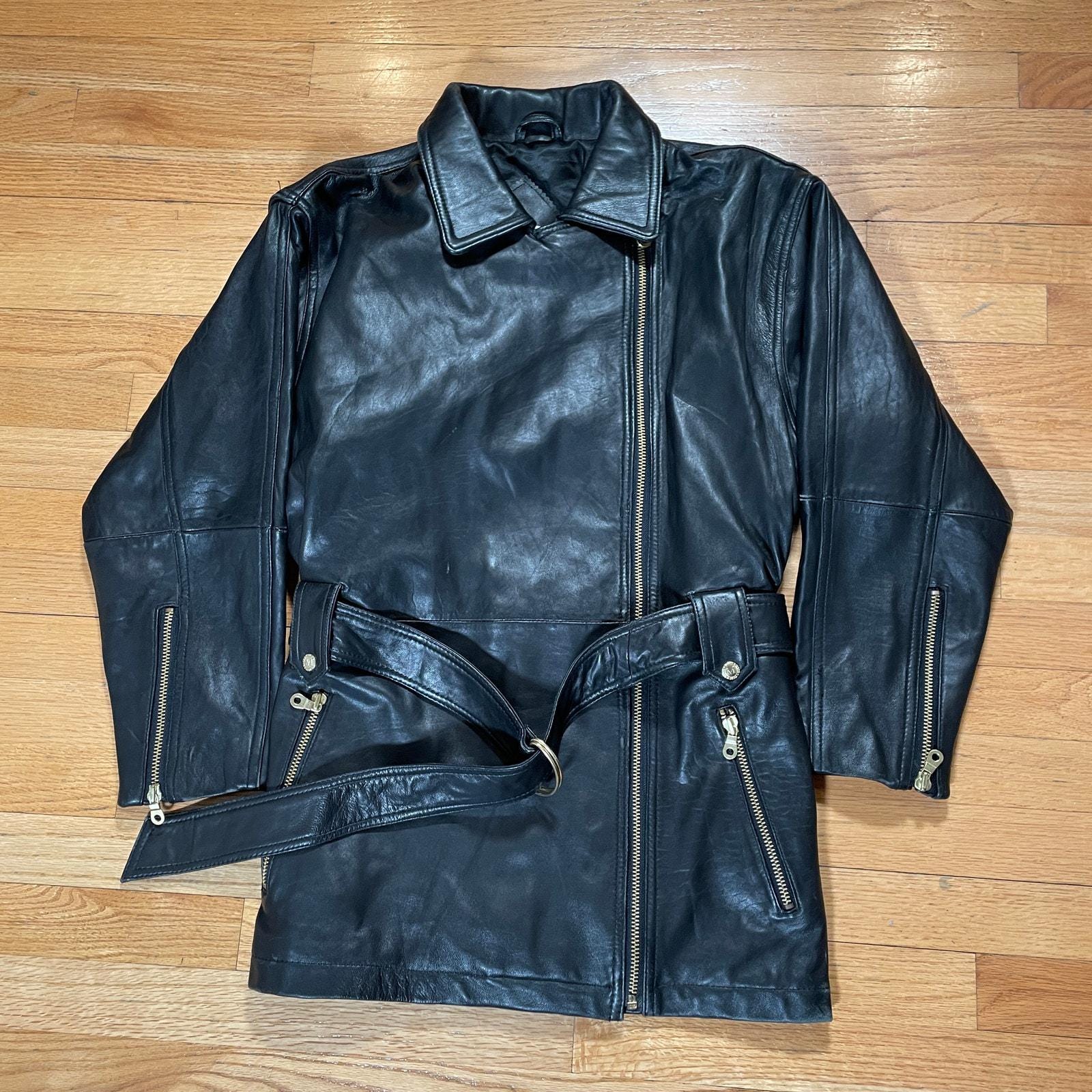 Vintage 90s Andrew Marc New York Leather Jacket - Etsy