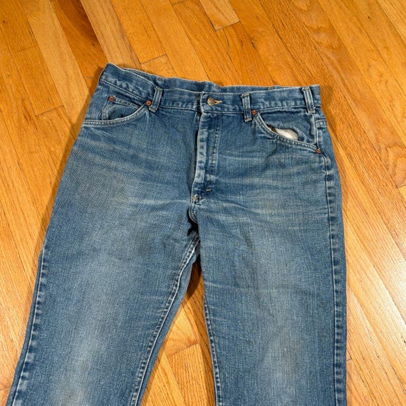 Vintage 70s LEE Riders Bootcut Flared Denim 34x29 - image 3