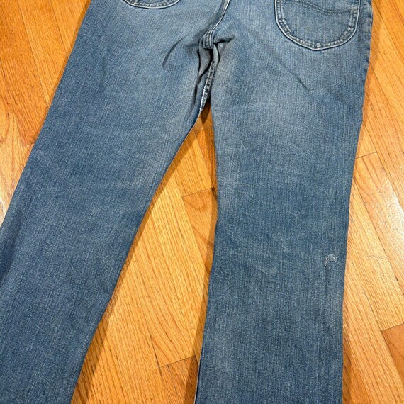 Vintage 70s LEE Riders Bootcut Flared Denim 34x29 - image 7