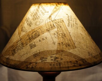 unique lamp shade covered in vintage paper patterns gives a warm conversational glow - Unique Lamp Shades unique lamp shade covered in vintage paper patterns gives a warm conversational glow - Unique Lamp Shades