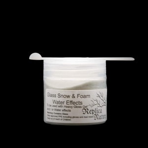 Replica Nature Glass Snow & Foam Water Effect for Miniatures and Diorama Bases, Model Snow, Diorama Snow image 1