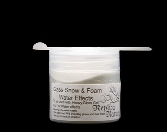 Réplique nature verre neige et mousse effet eau pour miniatures et socles de diorama, modèle neige, diorama neige