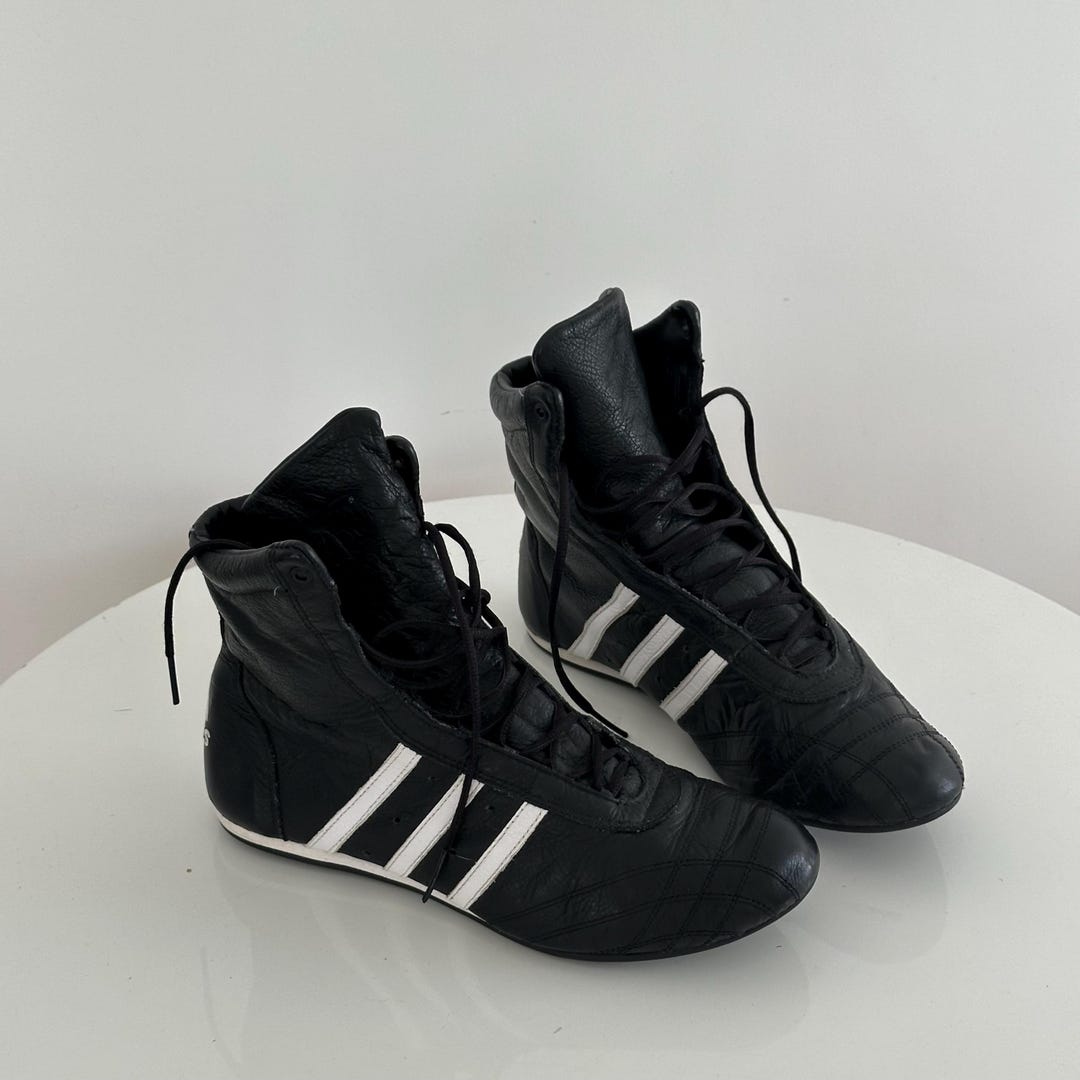 Adidas Prajna Hi 2004 Stivali da boxe neri con lacci Sneakers