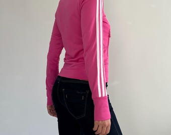 ビンテージadidas アディダス ジップアップ　ピンク Adidas Originals Vintage Pink Track Zip Up, M – Cherry Buzz