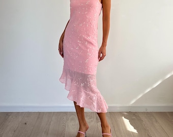 Vintage Y2K Sue Wong Beaded Silk Maxi Dress: Floral Pink Gown Sz 8 - Etsy Vintage Y2K Sue Wong Beaded Silk Maxi Dress: Floral Pink Gown Sz 8 - Etsy