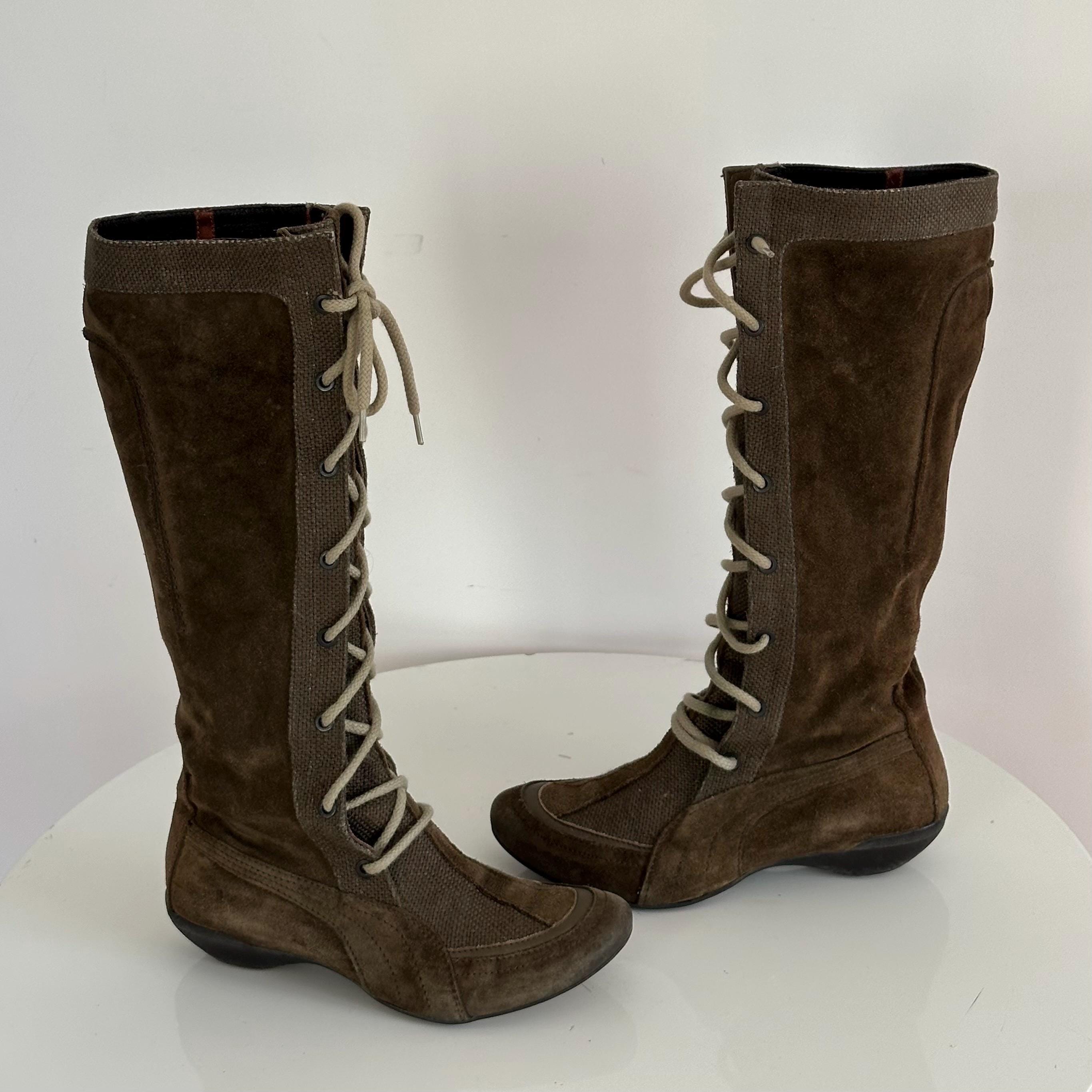 Archive Puma Naula 2005 by Christy Turlington Suede Canvas Knee