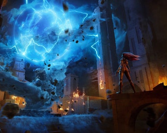Custom Fantasy World Art | Landscape Concept Art | Landscape Commission | Environment Commission for DnD, TTRPG, Game Art | Handmade NOT AI
