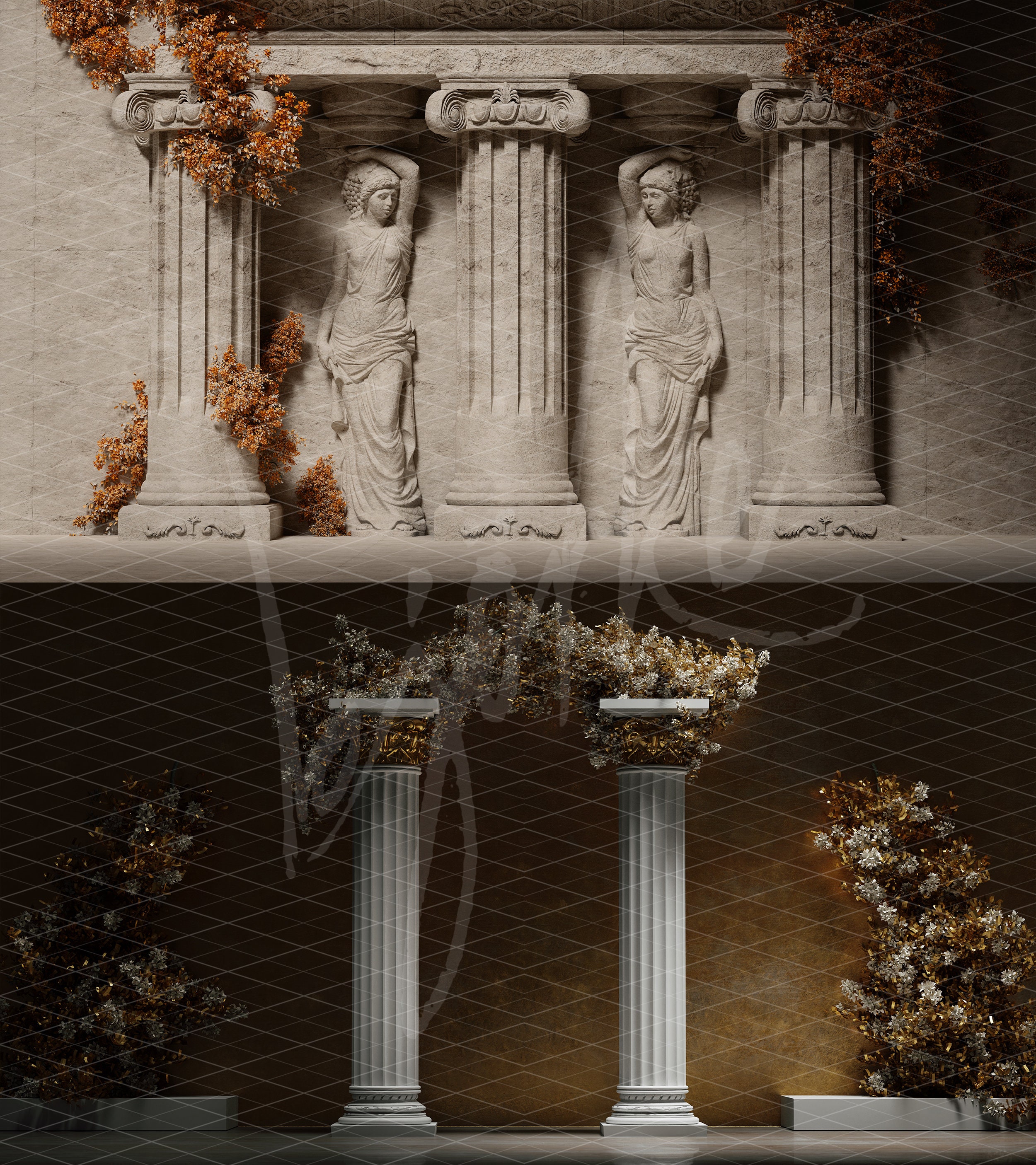 10 Fine Art Spring Goddess Digital Backdrop | Portrait Overlays ...