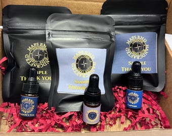 Artisanal Scent Refresher Trio: 3ml Sample Set of Natural Cologne for Men's Grooming