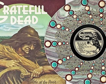 Grateful Dead Vinyl Framed Wall Hanging, Music Decor, Gift for Dead Head