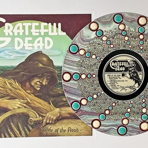 Grateful Dead Vinyl Framed Wall Hanging, Music Decor, Gift for Dead Head