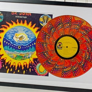 Dr. John Vinyl Album Art, Framed Wall Hanging, Psychedelic Music Gift, New Orleans