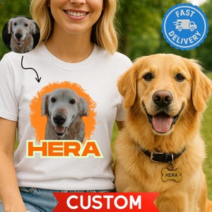 Personalized Pet Photo Shirt: Custom Dog Remembrance Gift