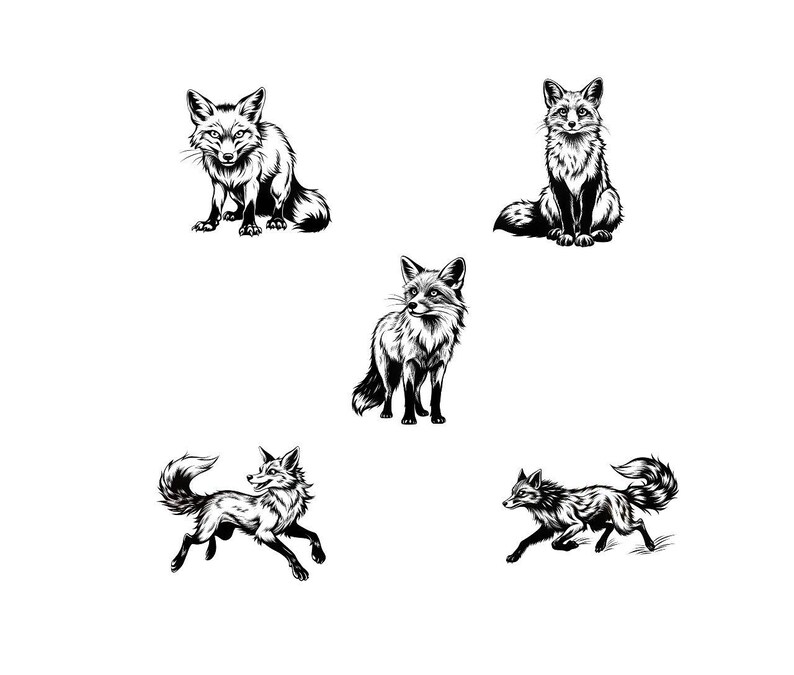 200 Fox Designs Bundle - JPG Digital Files for Laser Engraving ...