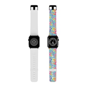 Colorful Funky Apple Watch Band, Inspirational Gift for Tech Lovers, Accessories for Fitness & Casual Wear, Music Events, Self-expression