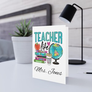 Cartes de voeux pour la vie d'enseignant - Parfaites pour les enseignants, la rentrée des classes, les cartes de remerciement, les étapes importantes des élèves, les remerciements pour les enseignants