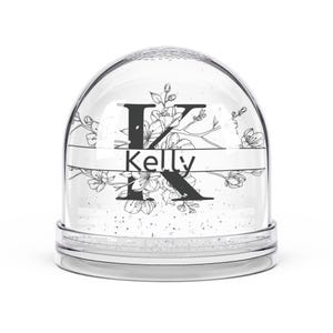 Gepersonaliseerde naam, sneeuwbol, aangepast huisdecor, unieke cadeaus voor haar, trouwbedankjes, decoratie voor de feestdagen, herinnering aandenken