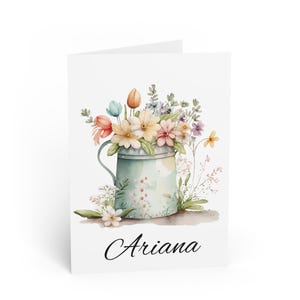 Cartes de voeux florales - Parfaites pour les anniversaires, les remerciements, les célébrations, les événements printaniers, les cartes de message personnalisées
