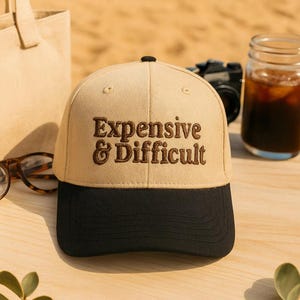 Teure & schwierige bestickte Trucker-Mütze, Vintage sarkastische Ehefrau Cap, lustige Baseballmütze für Frauen, trendiges Retro Geschenk