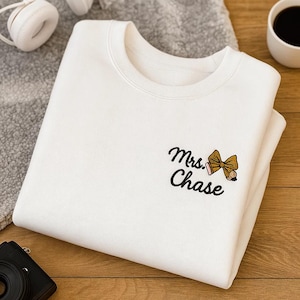 Custom Puff Embroidered Team Sweatshirt, School Spirit Wear, Game Day Outfit, High School Mascot Shirt, Graduation Gift for Students