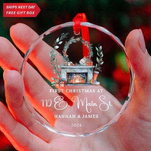 Personalized First Christmas New Home Ornament: Custom Photo Keepsake