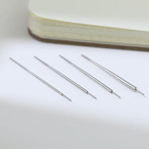 Titanium Threadless Insertion Pin 14g 16g 18g 20g Flat Back Post Tracker Easy Jewelry Piercing Tool Taper for Cartilage Nose Labret Stud