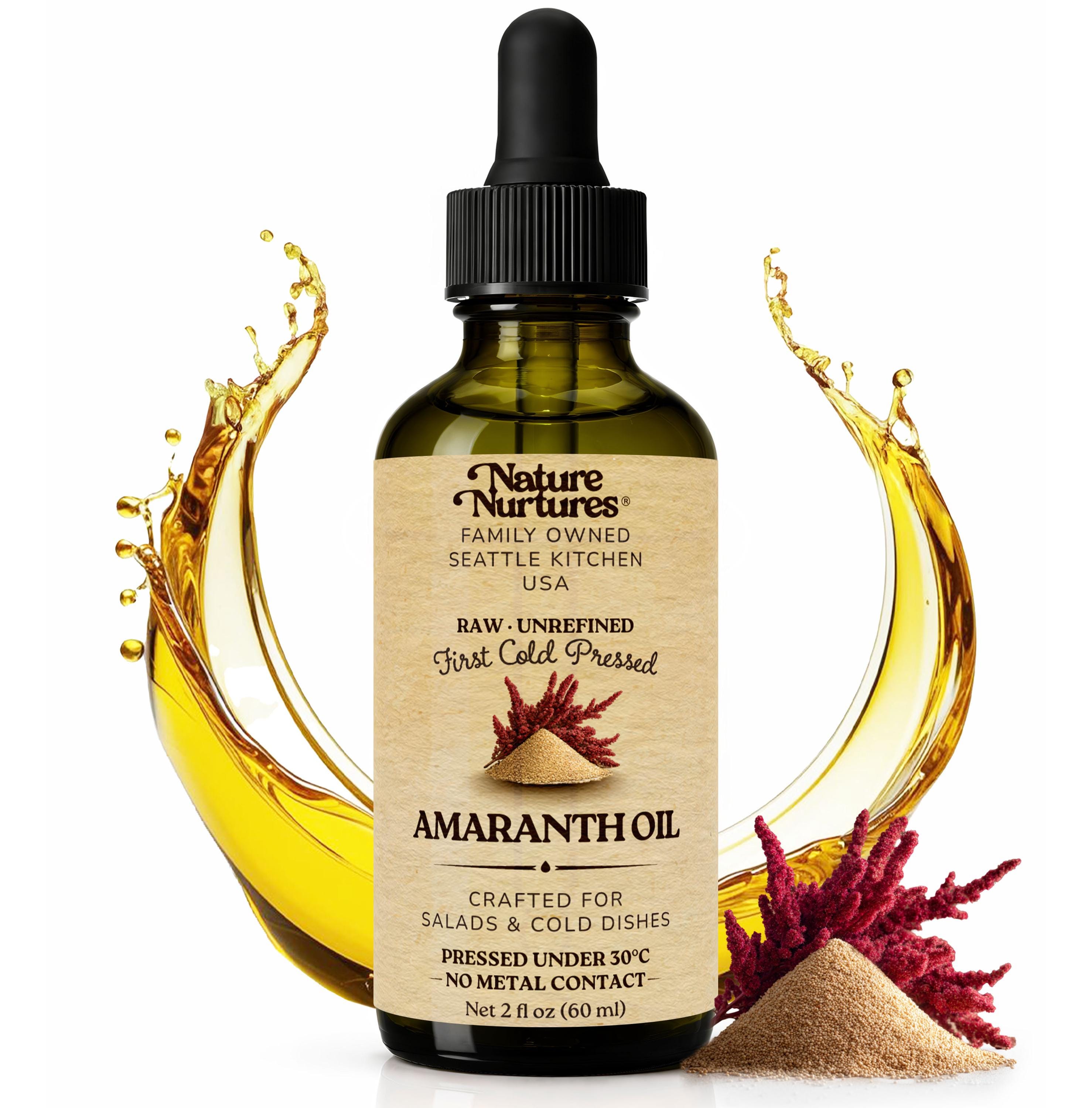 Amaranth Oil for Cooking | Raw First Cold Pressed | Single Press Below ...