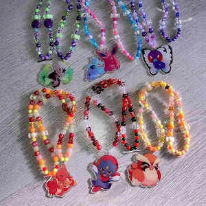 Monster Inspired Handmade Beaded Necklaces | Kawaii Charms | Unique Fan Jewellery | Gifts for monster lovers