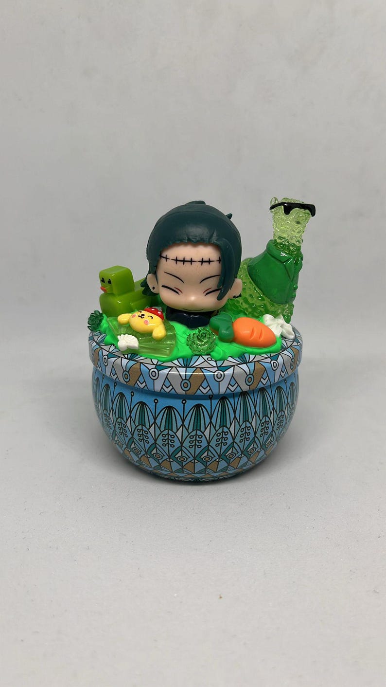 Handmade JJK Trinket Box: Anime Jewellery Holder Tin