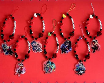 Hell Boss Charm: Handmade Anime Gothic Bag & Phone Accessory
