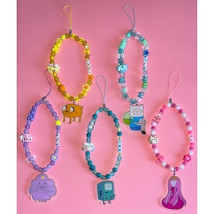 Adventure Time Beaded Bag Charm: Handmade Kawaii Keychain