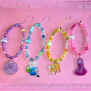 Adventure Time Beaded Bag Charm: Handmade Kawaii Keychain