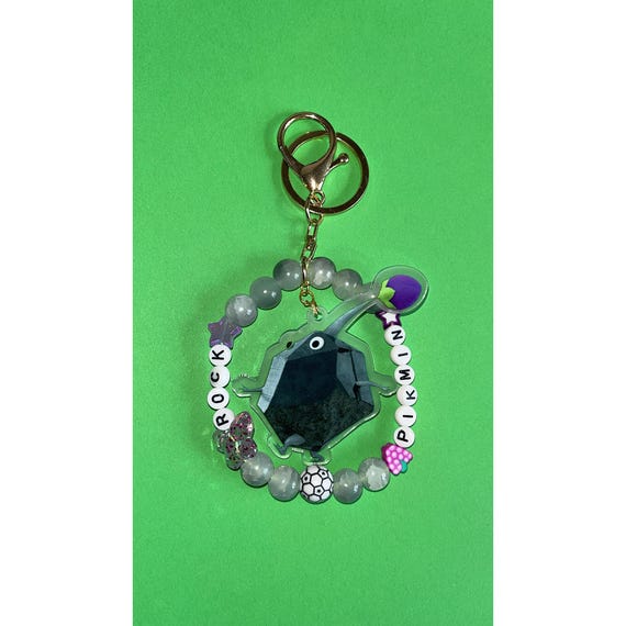 Pikmon Beaded Keychain: Game Bag Charm - Etsy