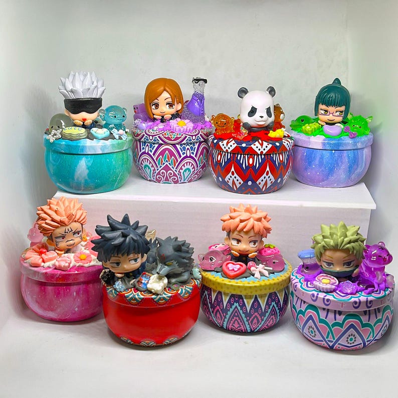 Handmade Trinket Box: Supernatural Anime Jewellery Holder Trinket Tin image 1