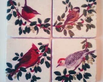 Winter Birds Holiday Cardinal Gift