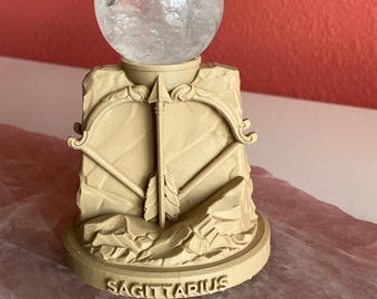 Sagittarius Crystal Ball Holder – Zodiac Altar Stand