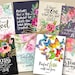 Printable BIBLE VERSES TAGS Scripture Art, Eight 2.5x3.5 Size Cards ...