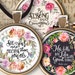 1 + 1.2 + 1.5 inch (25, 30, 38 mm) size Printable download BIBLE VERSES circle images for round pendants, cabochons, magnets, ArtCult design