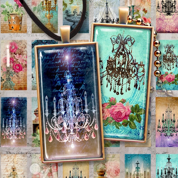 1x2 inch domino size mages Printable download "LIGHTS" Digital Collage Sheet for pendants magnets jewelry scrapbooking junk journals ArtCult