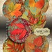 Digital Collage Sheet RUSTY AUTUMN Printable 2.5 inch size circle images for Pocket Mirrors, Magnets, Paper Weights, crafts, ArtCult designs