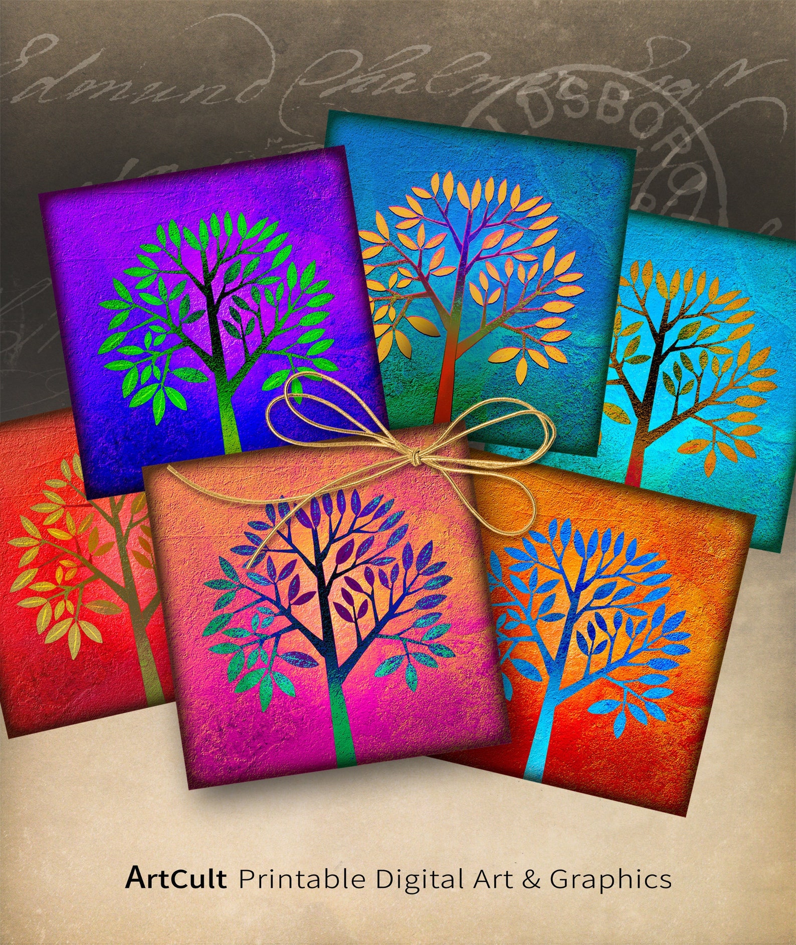 4x4-size-printable-images-trees-digital-download-etsy