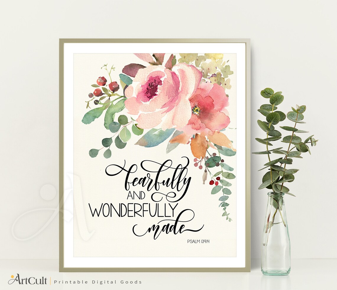 Printable Artwork Digital Download Scripture Bible Verse - Etsy