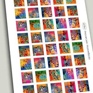 Printable Download 1x1 Inch and 7/8x7/8 Inch Size Images SUMMER ...