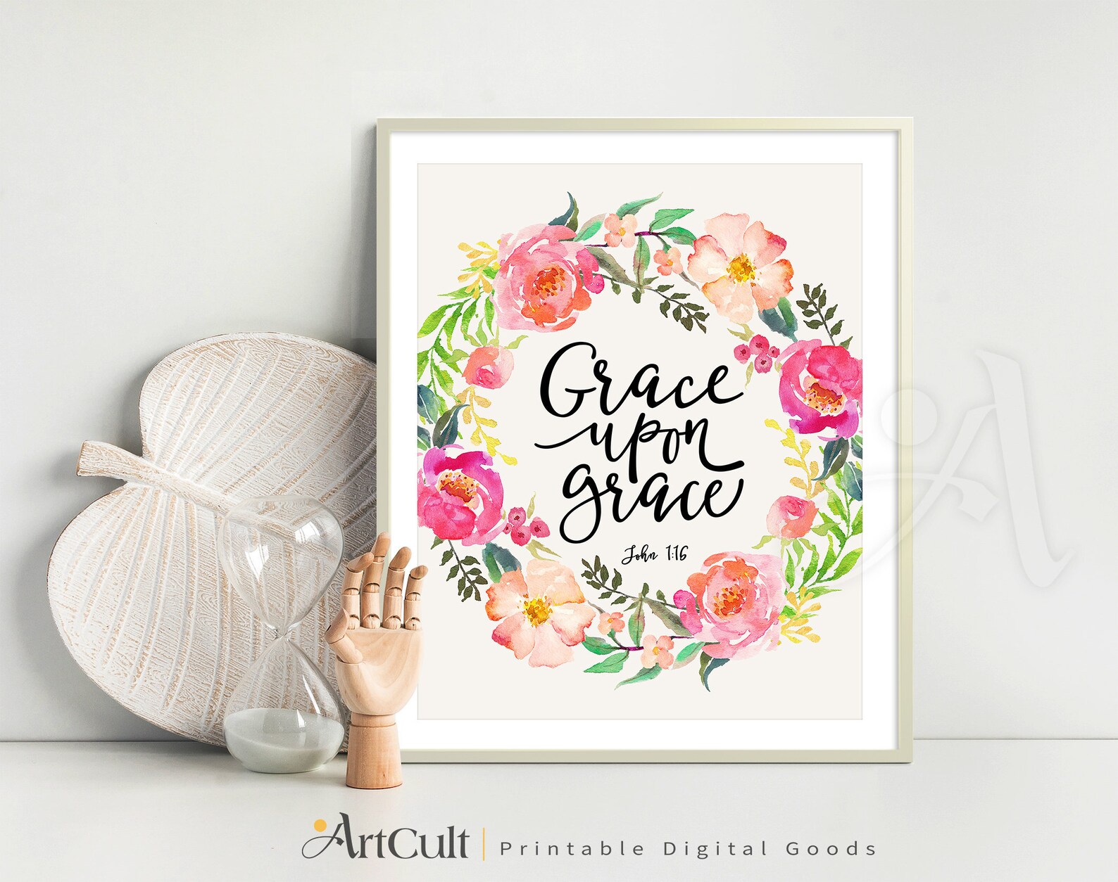 Printable Wall Art Digital Download GRACE UPON GRACE John - Etsy